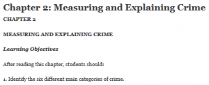 Chapter 2: Measuring and Explaining Crime