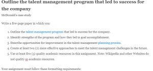 talent management program