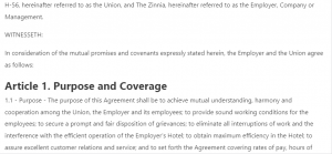 COLLECTIVE BARGAINING AGREEMENT