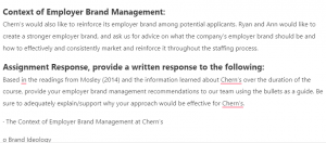 Context of Employer Brand Management