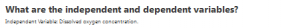 What are the independent and dependent variables?