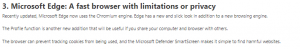 A fast browser with limitations or privacy