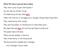 What We Have Learned about Bees