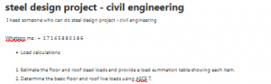 steel design project - civil engineering