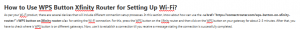 How to Use WPS Button Xfinity Router for Setting Up Wi-Fi?