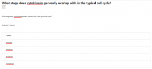 What stage does cytokinesis generally overlap with in the typical cell cycle?