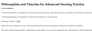 Philosophies and Theories for Advanced Nursing Practice