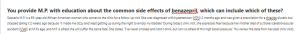 You provide M.P. with education about the common side effects of benazepril, which can include which of these?