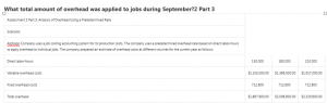 What total amount of overhead was applied to jobs during September?