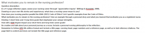 What motivates you to remain in the nursing profession?