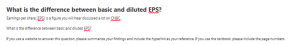 What is the difference between basic and diluted EPS?