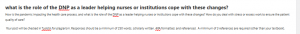 what is the role of the DNP as a leader helping nurses or institutions cope with these changes?
