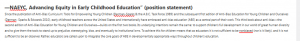 —NAEYC, Advancing Equity in Early Childhood Education” (position statement)