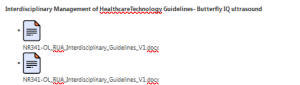 Interdisciplinary Management of HealthcareTechnology Guidelines- Butterfly IQ ultrasound 