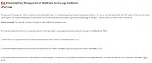 RUA Interdisciplinary Management of Healthcare Technology Guidelines