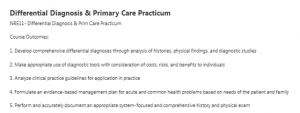 Differential Diagnosis & Primary Care Practicum