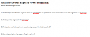 What is your final diagnosis for the hypoxemia?