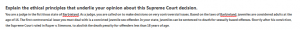 Explain the ethical principles that underlie your opinion about this Supreme Court decision.