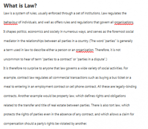 What is Law?