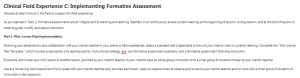 Clinical Field Experience C: Implementing Formative Assessment