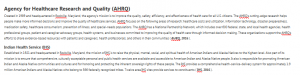 Agency for Healthcare Research and Quality (AHRQ)