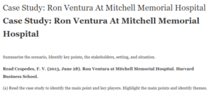 Case Study: Ron Ventura At Mitchell Memorial Hospital