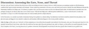 Discussion: Assessing the Ears, Nose, and Throat