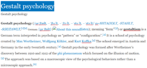 Gestalt psychology