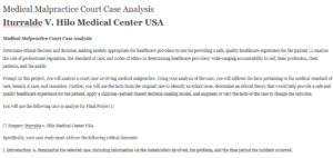 Medical Malpractice Court Case Analysis