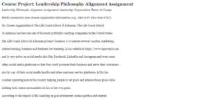 Leadership Philosophy Alignment