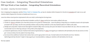 Integrating Theoretical Orientations