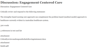 Discussion: Engagement Centered Care